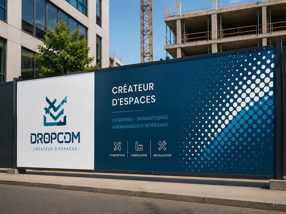 Réalisation signalétique Dropcom 1