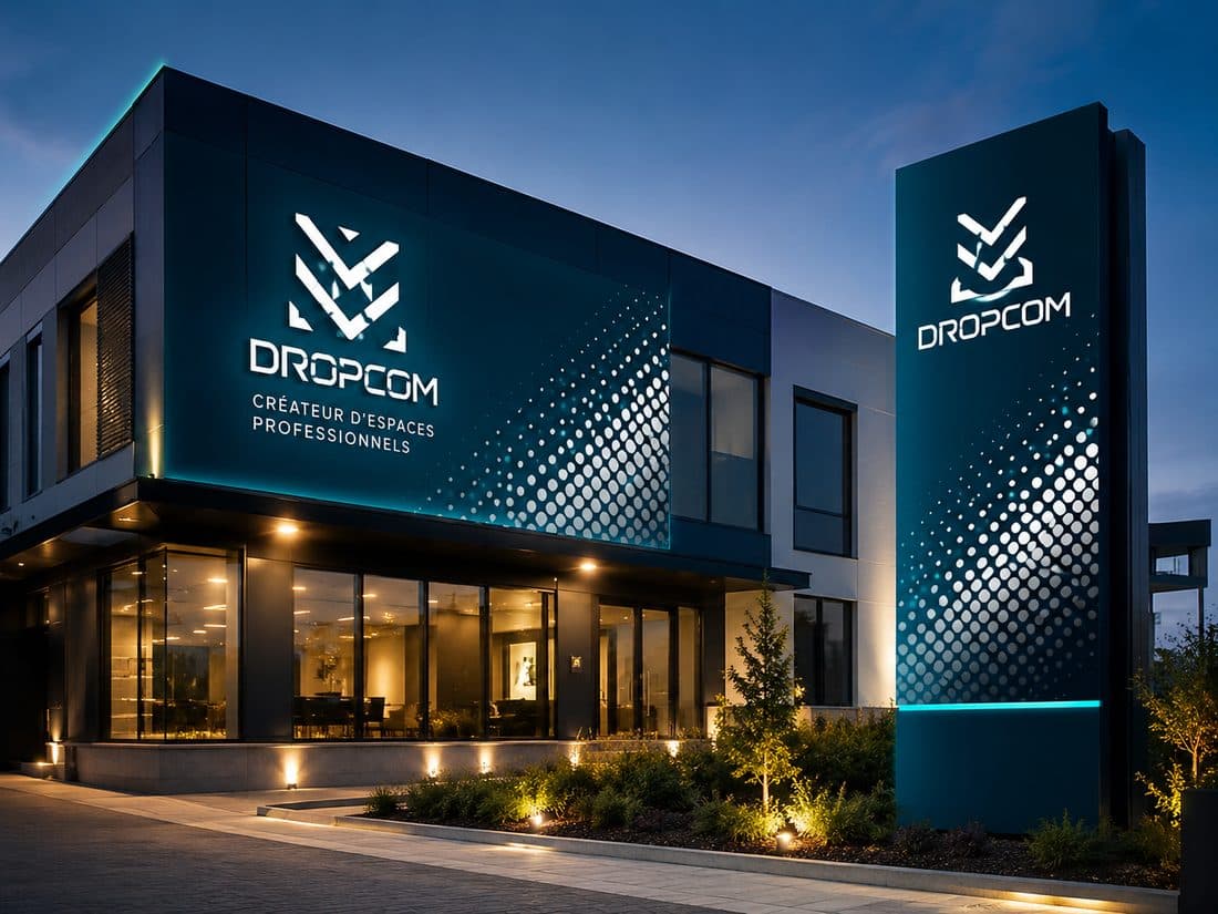 Réalisation signalétique Dropcom 3